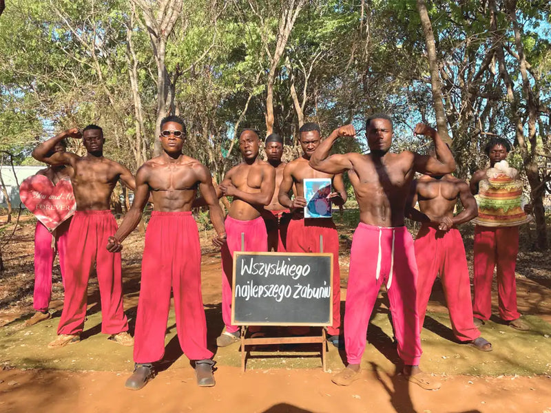 Różowe spodnie Africa