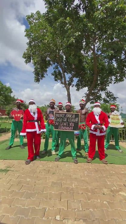 Big guys in green pants