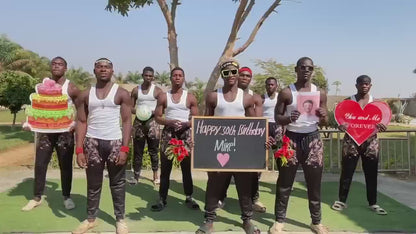 Big guys in green pants